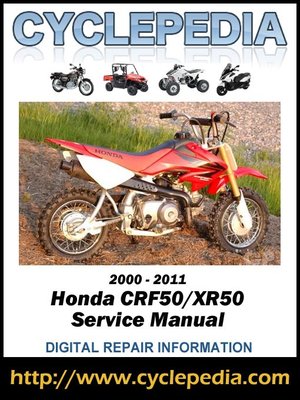 cover image of Honda CRF50 and XR50 2000-2010 Service Manual